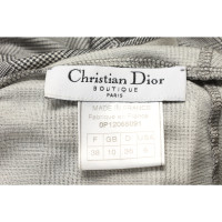 Christian Dior Jurk Zijde in Grijs