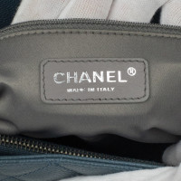Chanel Grand  Shopping Tote in Pelle in Blu