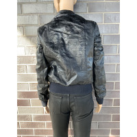 Hugo Boss Jacket/Coat Patent leather in Black