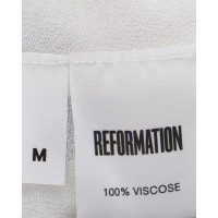 Reformation Dress Viscose in White