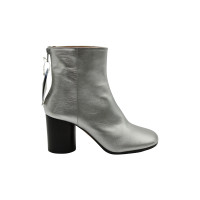 Mm6 Maison Margiela Ankle boots Leather in Silvery