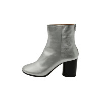Mm6 Maison Margiela Ankle boots Leather in Silvery