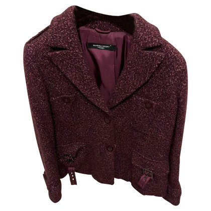 Marina Rinaldi Jacket/Coat Wool in Bordeaux