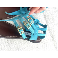Steve Madden Sandals Leather in Turquoise