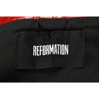 Reformation Gonna in Pelle in Rosso