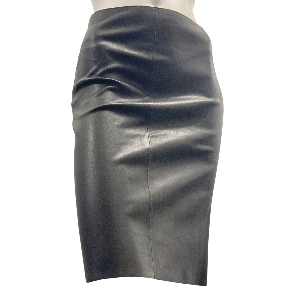 Jitrois Skirt Leather in Brown