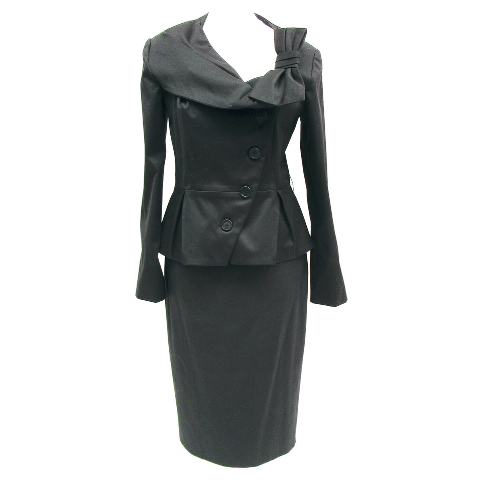 Christian Dior Costume en Coton en Noir