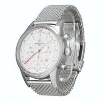 Breitling Transocean Chronograph GMT in Acciaio