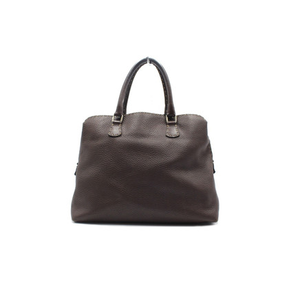 Fendi Shopper Leather in Brown