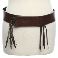 Dolce & Gabbana Ceinture en Cuir en Marron