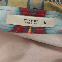 Etro chemisier en soie avec des motifs colorés