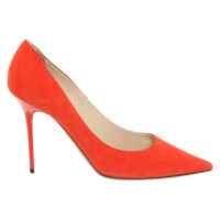 Jimmy Choo Pumps/Peeptoes Suède in Rood