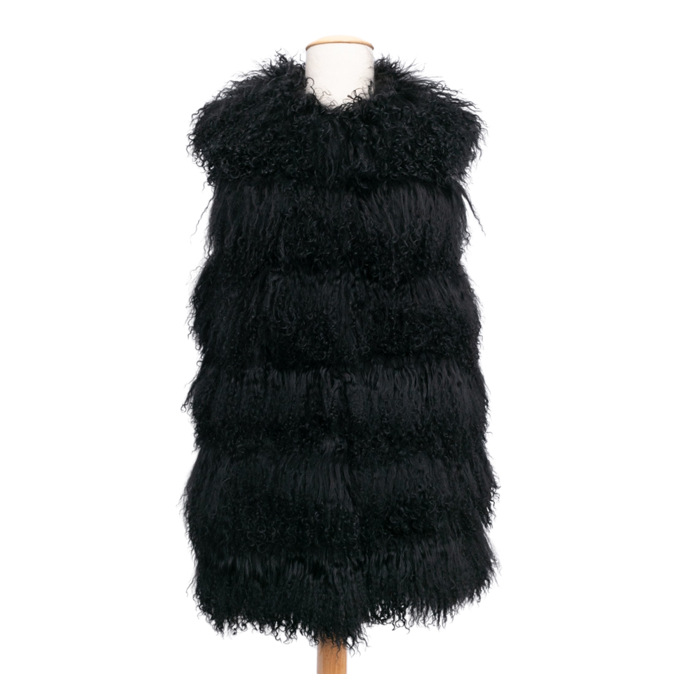 Balmain Jacket/Coat Fur in Black
