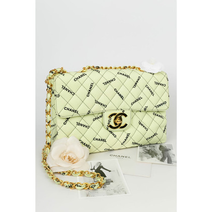 Chanel Flap Bag Cotton in Green