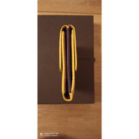 Louis Vuitton Earring Leather in Yellow