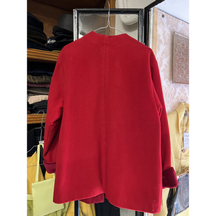 Valentino Garavani Jacke/Mantel aus Wolle in Rot