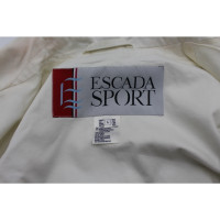 Escada Giacca/Cappotto in Cotone in Bianco
