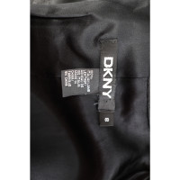 Dkny Jacke/Mantel aus Leder in Schwarz