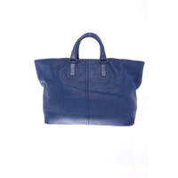 Bottega Veneta Handtasche aus Leder in Blau
