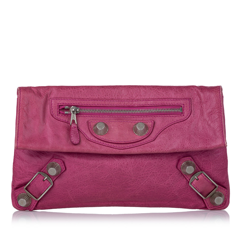 Balenciaga Clutch Leer in Roze