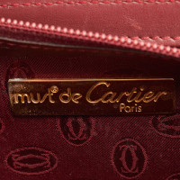 Cartier Clutch en Cuir en Rouge