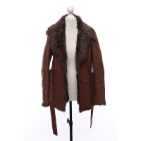 Mabrun Jacke/Mantel aus Leder in Braun