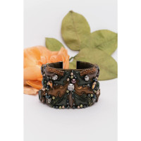 Swarovski Bracelet/Wristband Leather in Brown