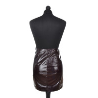 Ba&Sh Skirt Patent leather in Bordeaux