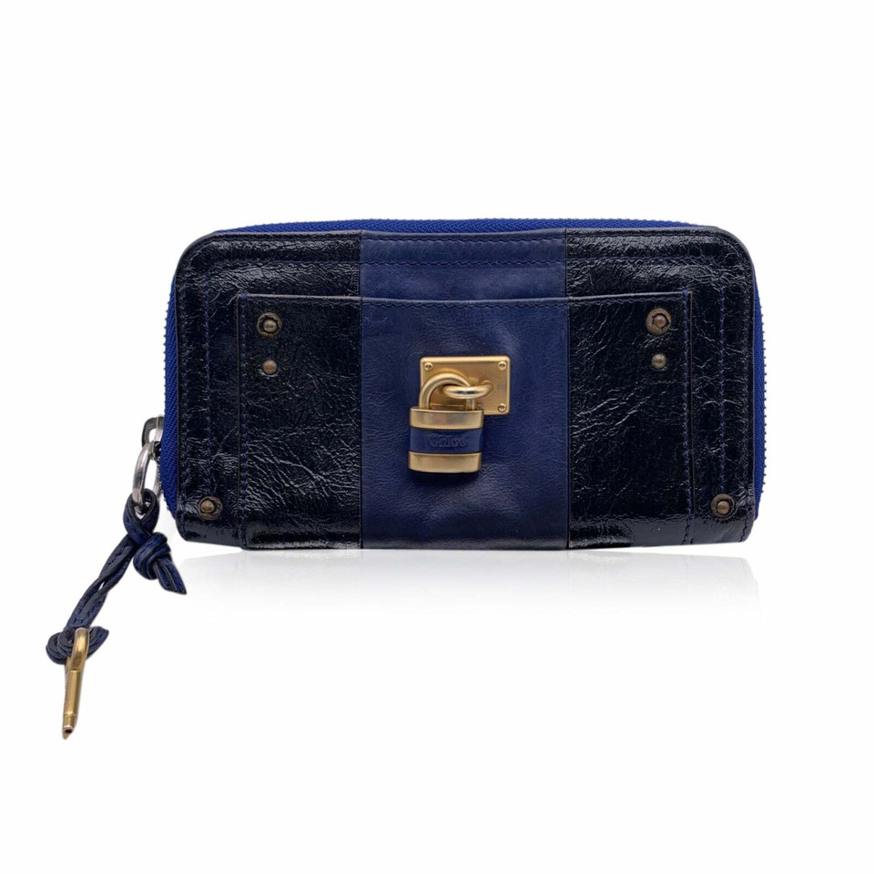 Chloé Sac à main/Portefeuille en Cuir en Bleu