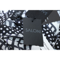Saloni Kleid aus Seide in Schwarz