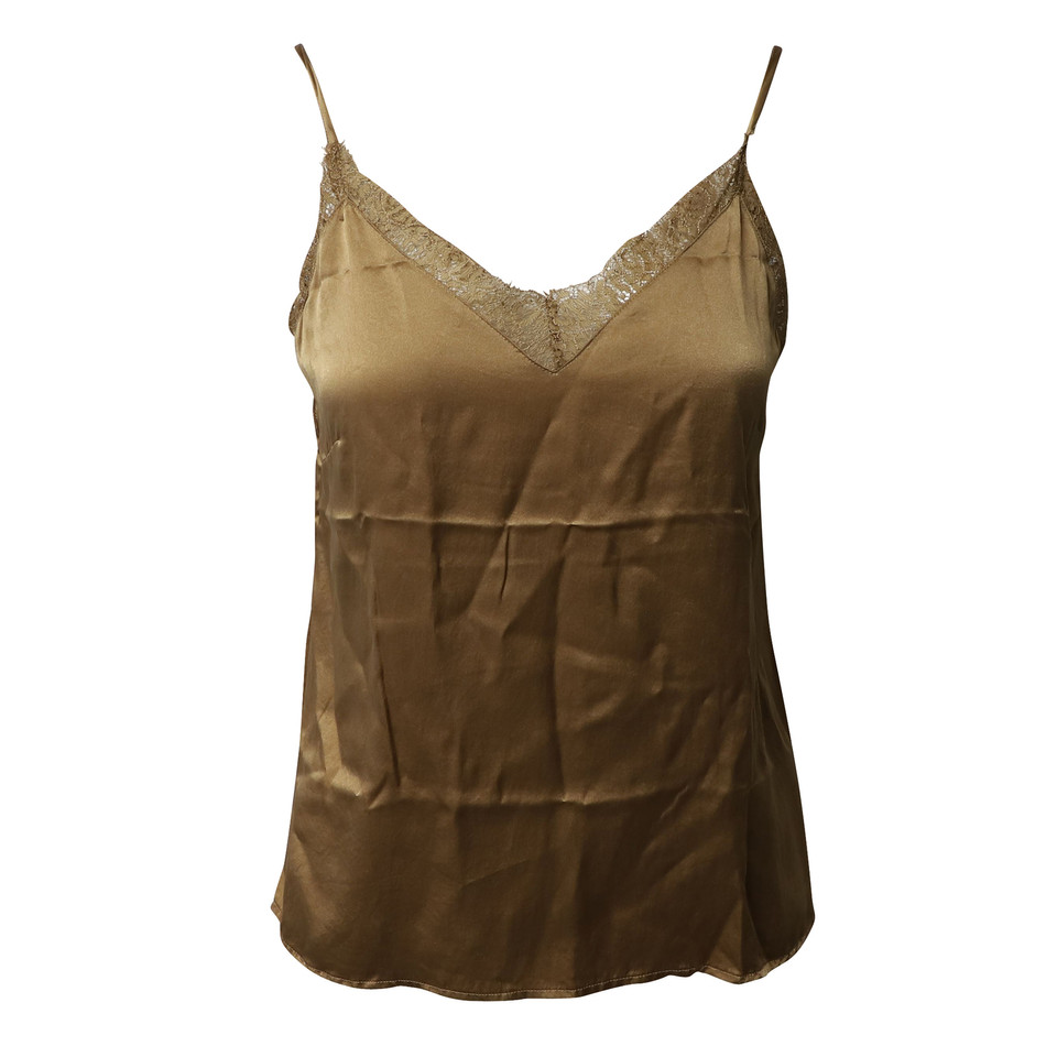 Anine Bing Top Silk in Brown