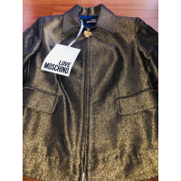 Moschino Love Jacket/Coat Jeans fabric in Gold