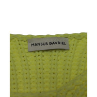 Mansur Gavriel Blazer aus Baumwolle in Gelb