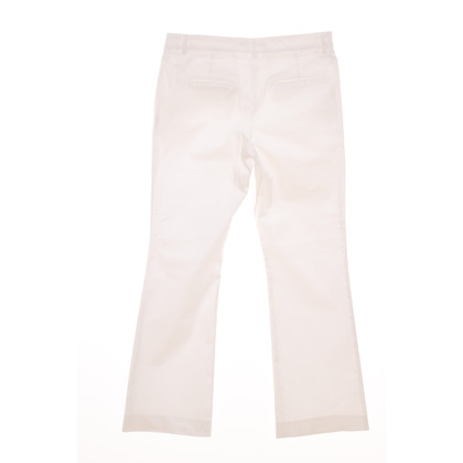 L'autre Chose Paire de Pantalon en Coton en Blanc