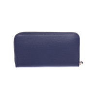 Bally Täschchen/Portemonnaie aus Leder in Blau