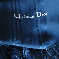 Christian Dior Sciarpa seta con frange
