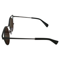 Yohji Yamamoto Sonnenbrille in Schwarz