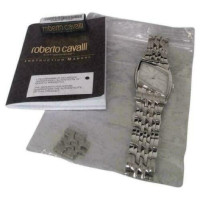 Roberto Cavalli Armbanduhr aus Stahl in Silbern