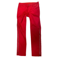 Louis Vuitton Paire de Pantalon en Coton en Rouge