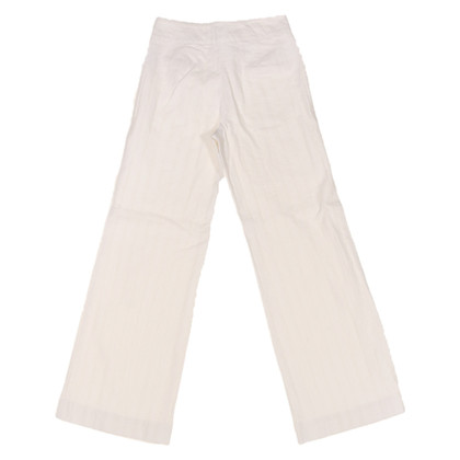 Turnover Trousers Cotton in Cream