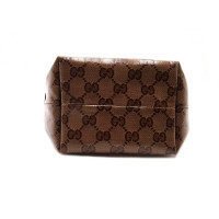 Gucci Clutch Bag Canvas in Beige