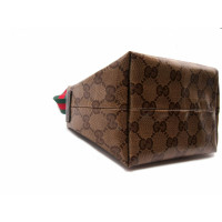 Gucci Clutch Bag Canvas in Beige