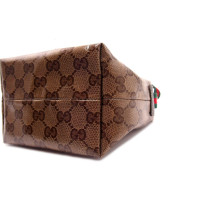Gucci Clutch Bag Canvas in Beige