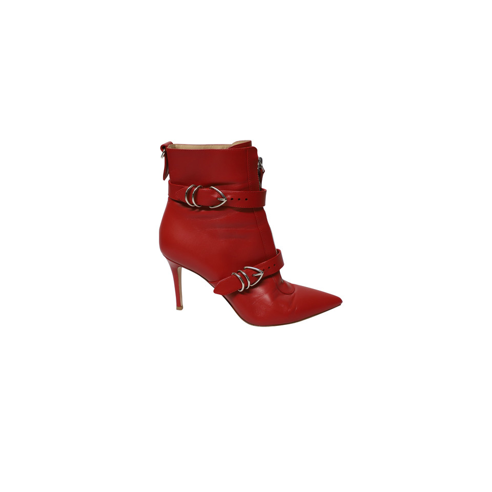 Gianvito Rossi Stiefeletten aus Leder in Rot