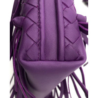 Bottega Veneta Handtasche aus Leder in Violett