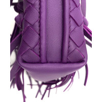 Bottega Veneta Handtasche aus Leder in Violett