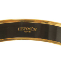 Hermès Armreif in Schwarz/Gold