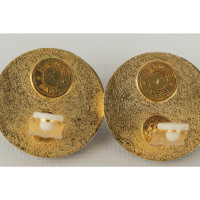 Hermès Ohrring aus Leder in Gold