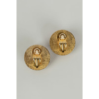 Hermès Ohrring aus Leder in Gold