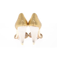 Giuseppe Zanotti Wedges Leather in Gold